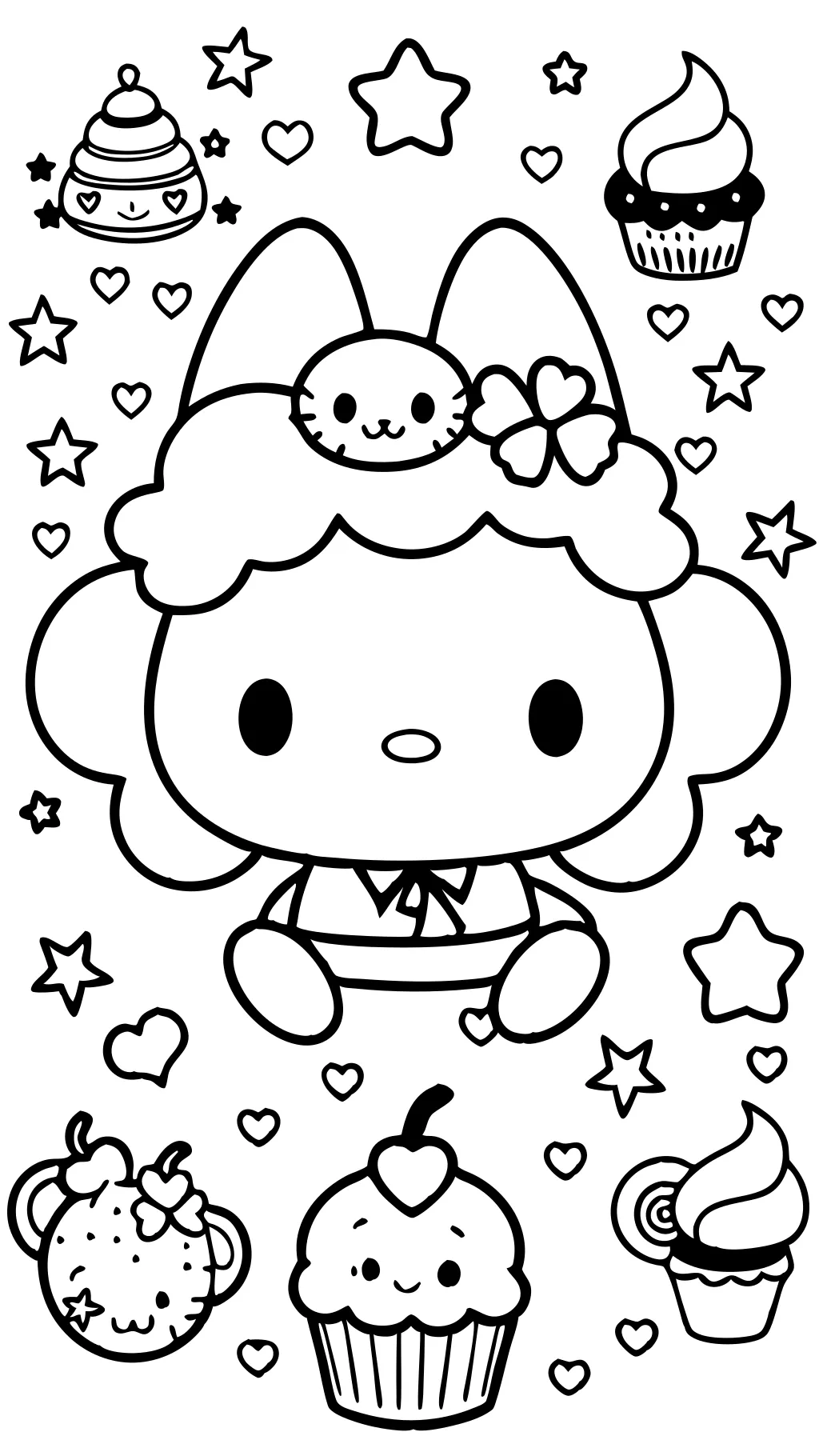 Páginas para colorear de Sanrio Cinnamoroll